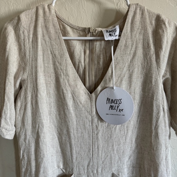 Princess Polly Linen Romper - Picture 2 of 6